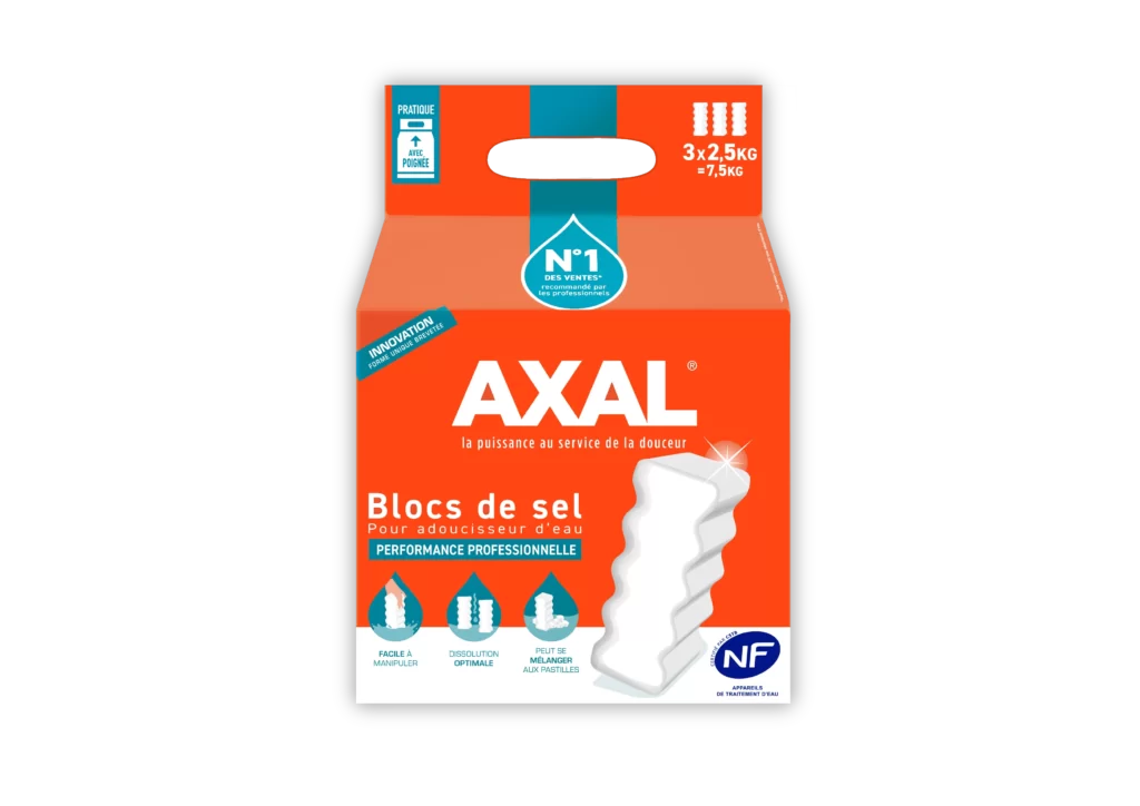 Sel adoucisseur d'eau Axal Pro 25 kg